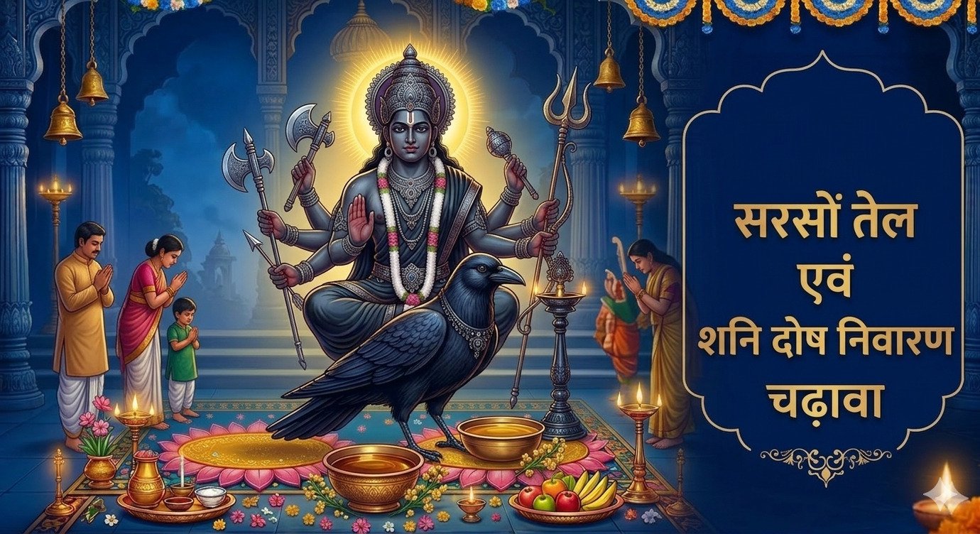 Sarso Oil Chadava at Shani Temple